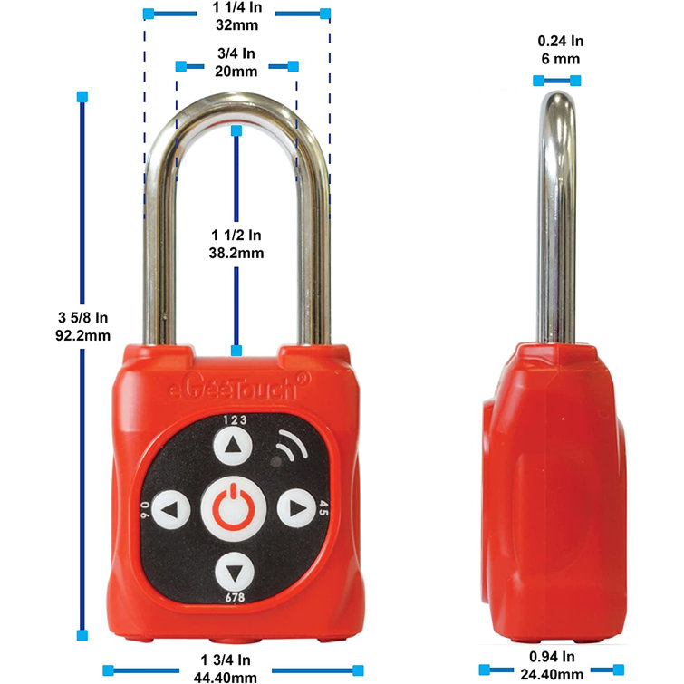eGeeTouch Smart Lockout Tagout (LOTO) Padlock | Wayfair
