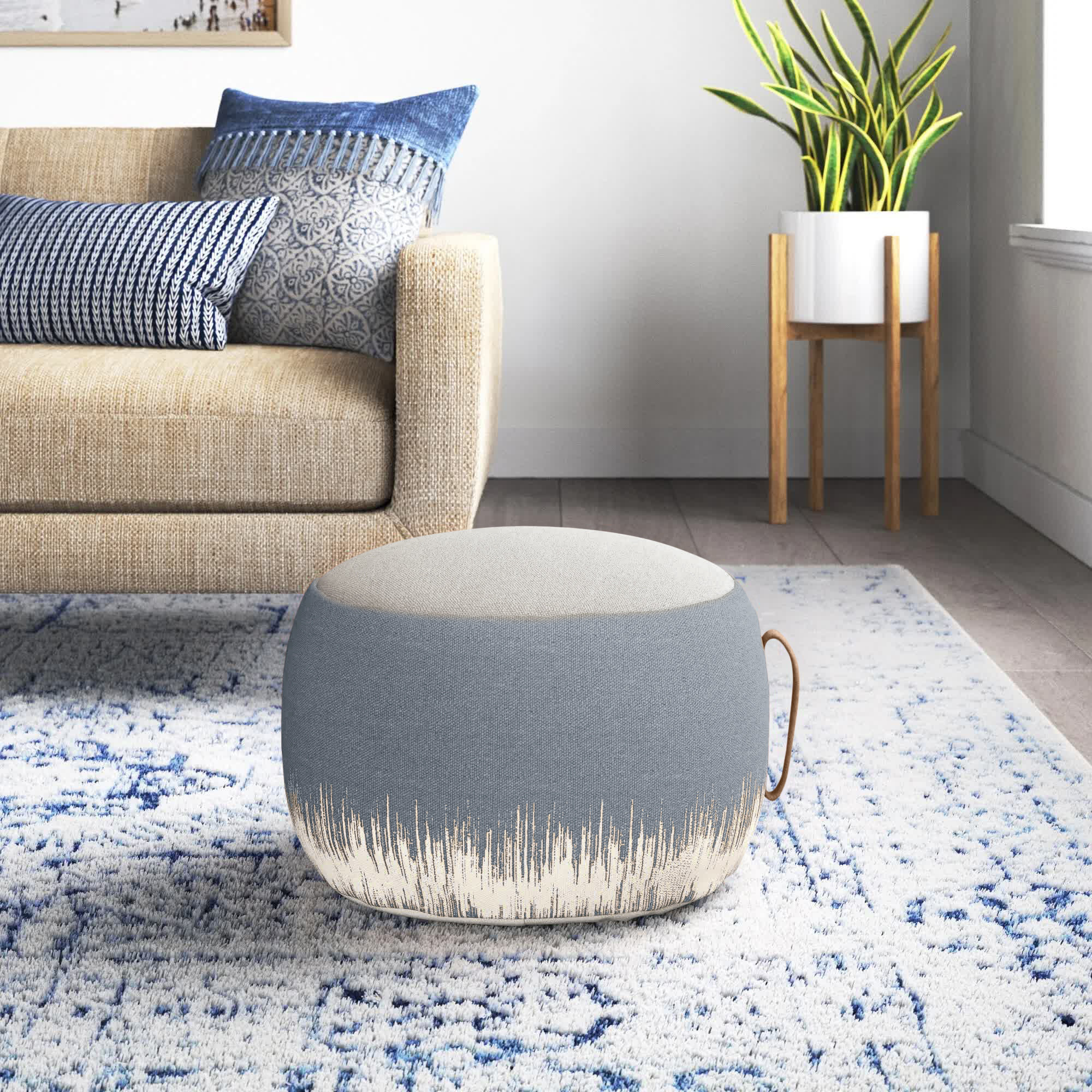 Mistana™ Denys Upholstered Pouf & Reviews Wayfair