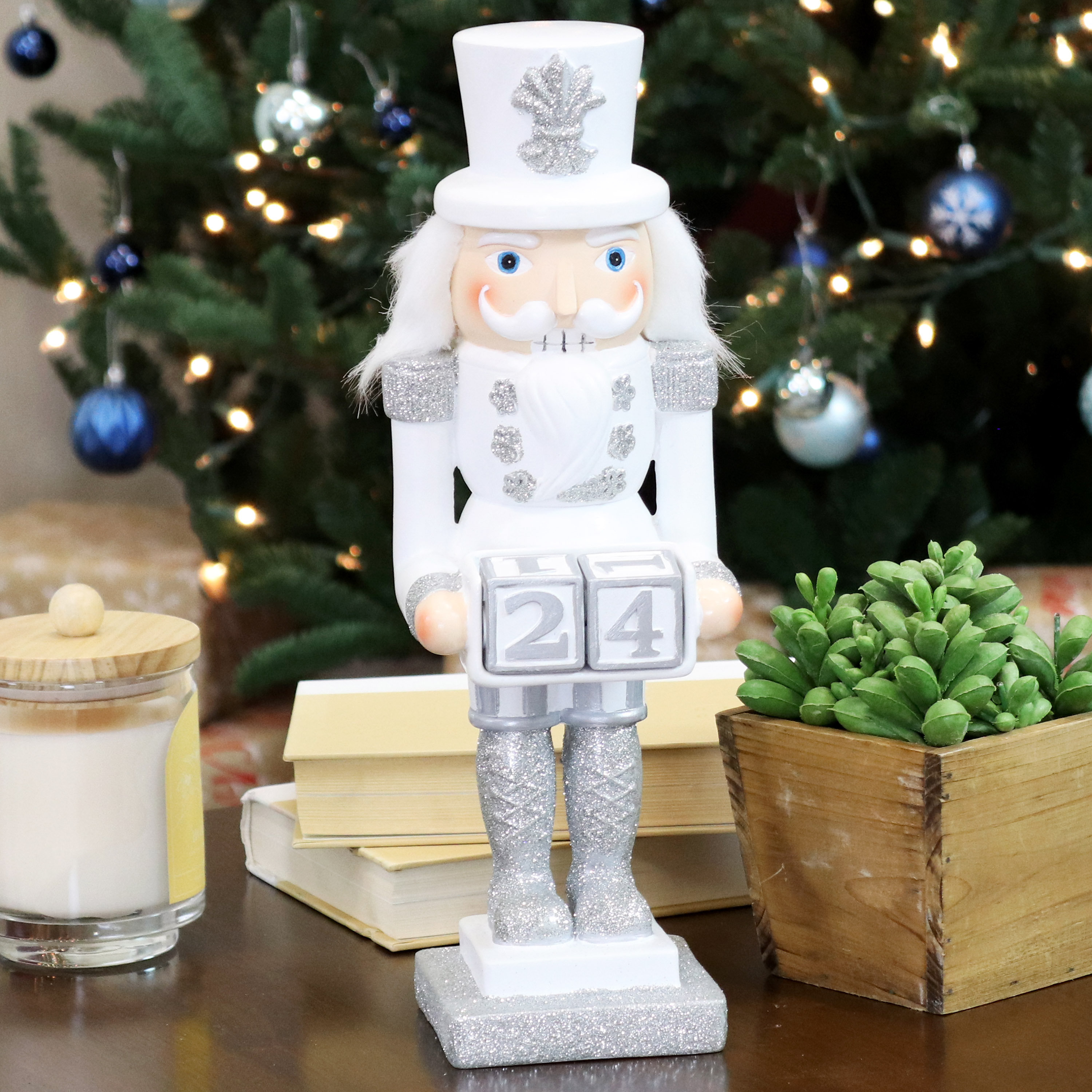 The Holiday Aisle® Tabletop Christmas Countdown Nutcracker Statue Wayfair