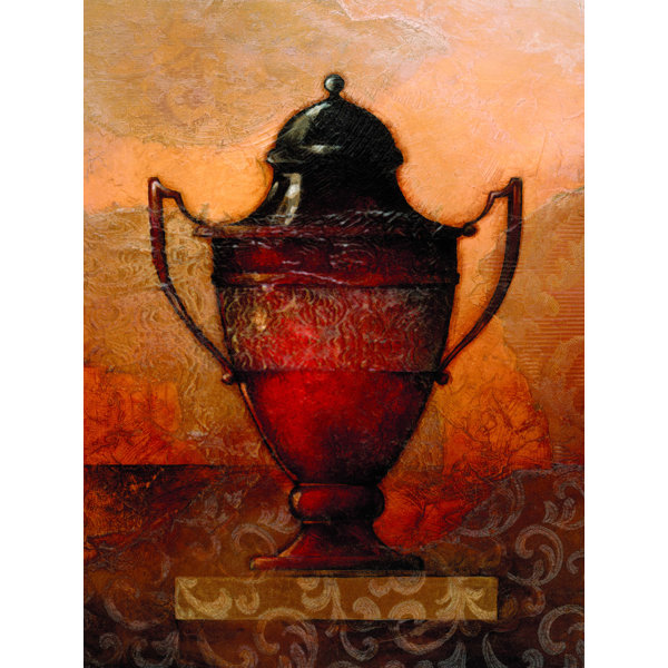 Rustic Red Urn Wildon Home® Red Urn With Iron | Wayfair