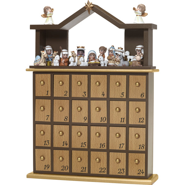 Precious moments 26 piece nativity advent calendar set & reviews | wayfair