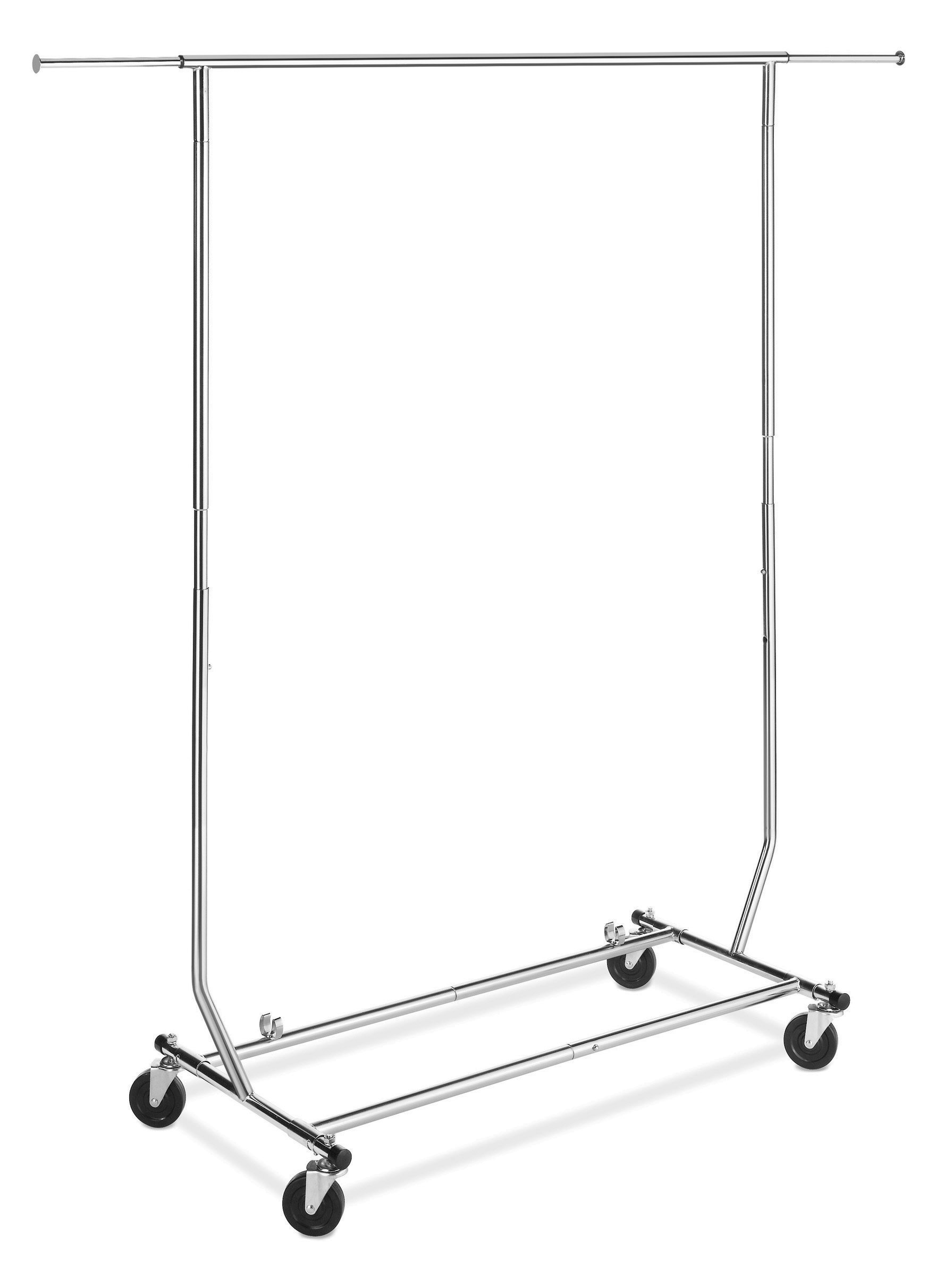 Rebrilliant Adjustable Rolling Clothes Rack & Reviews Wayfair