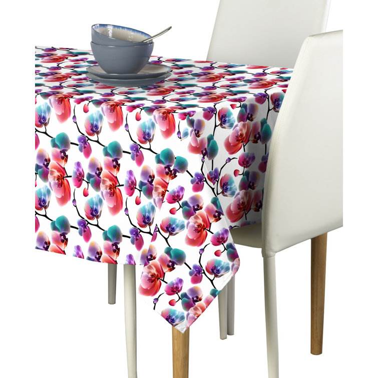 Latitude Run® Mccalla Rectangle Floral Polyester Tablecloth | Wayfair