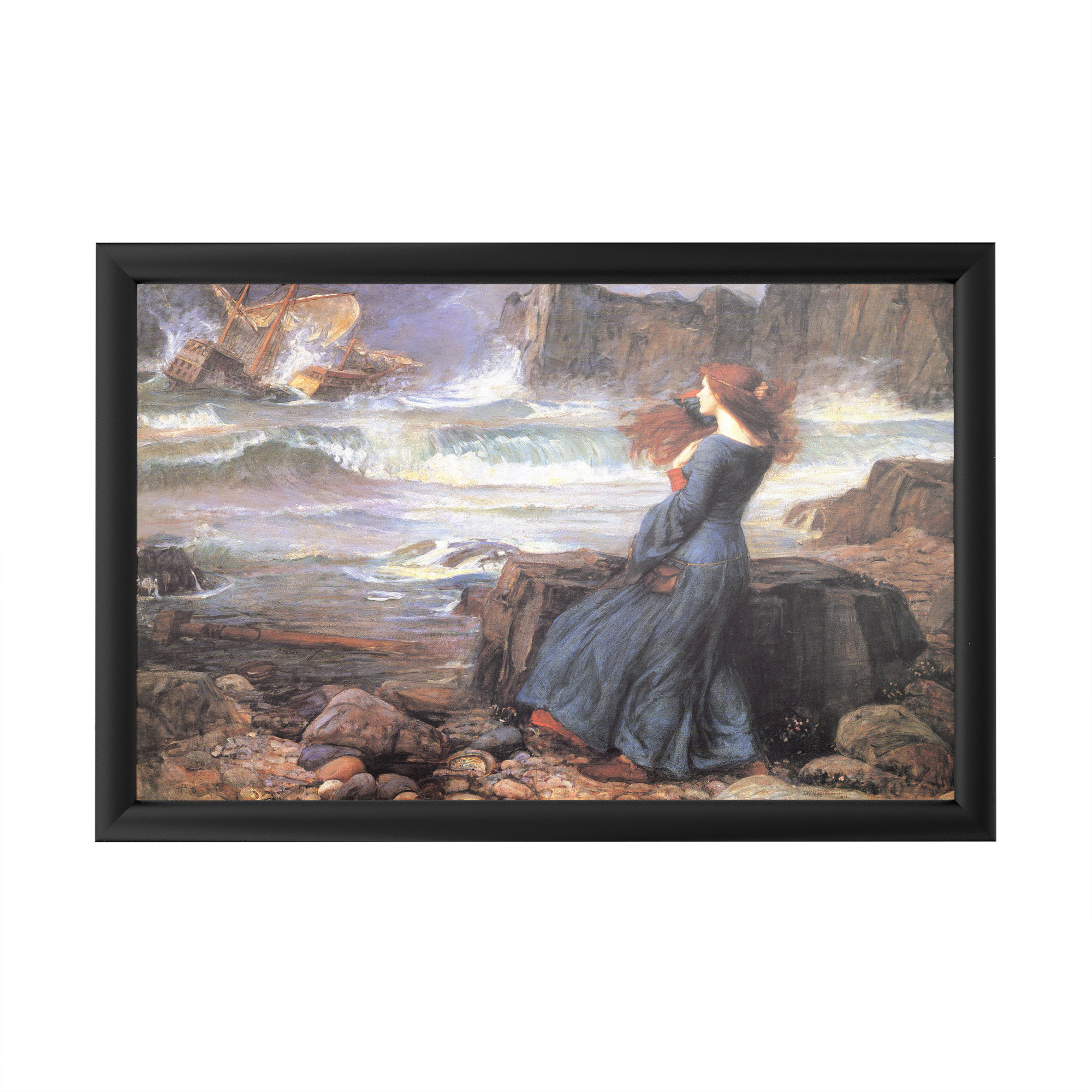 Federa cuscino federa tessuto tela arte John W. Waterhouse eco e