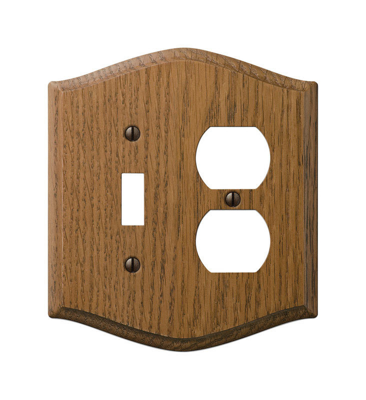 Amerelle Country 2Gang Toggle Light Switch / Duplex Outlet Combination
