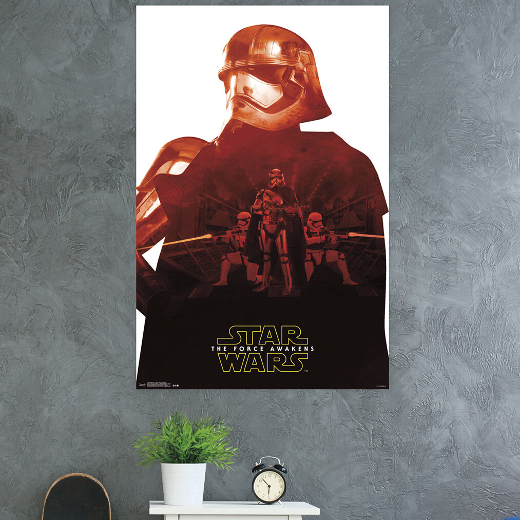 Star Wars Poster Phasma Movie Greats SINGLE CANVAS WALL ART Picture Print 