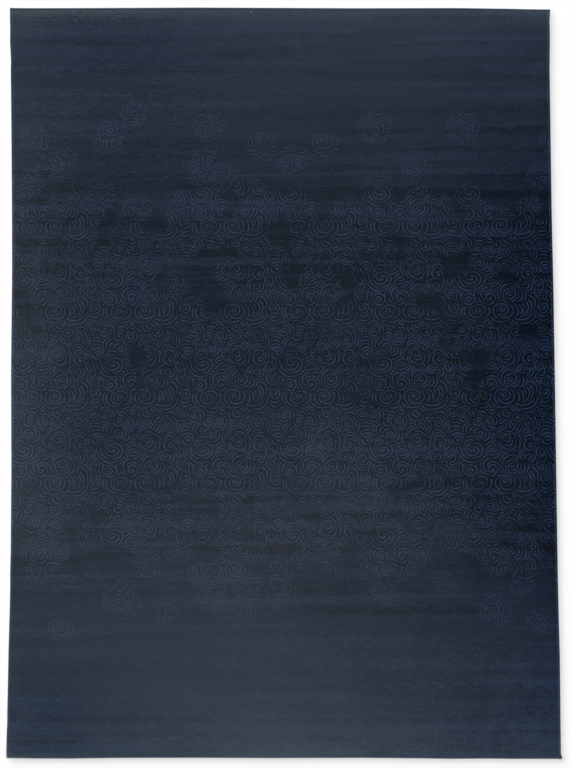 Kavka Spiral Navy Kitchen Mat Wayfair