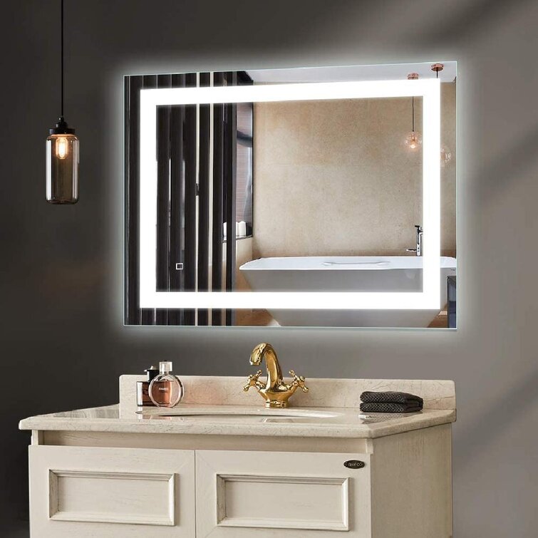 Illuminated Led bathroom mirror Choose designTouch ControlDefogger 