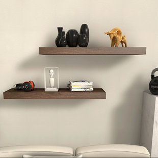 Corner shelves ~ Sets of 3 or 6 ~ Small Medium & Large ~ Dark Oak 