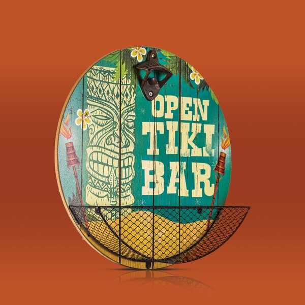 Bar This Way Sign Bar Art print Tropical Tiki Bar sign Quirky Kitchen Dining Art Print Home Bar Decor Bar Lover Gift