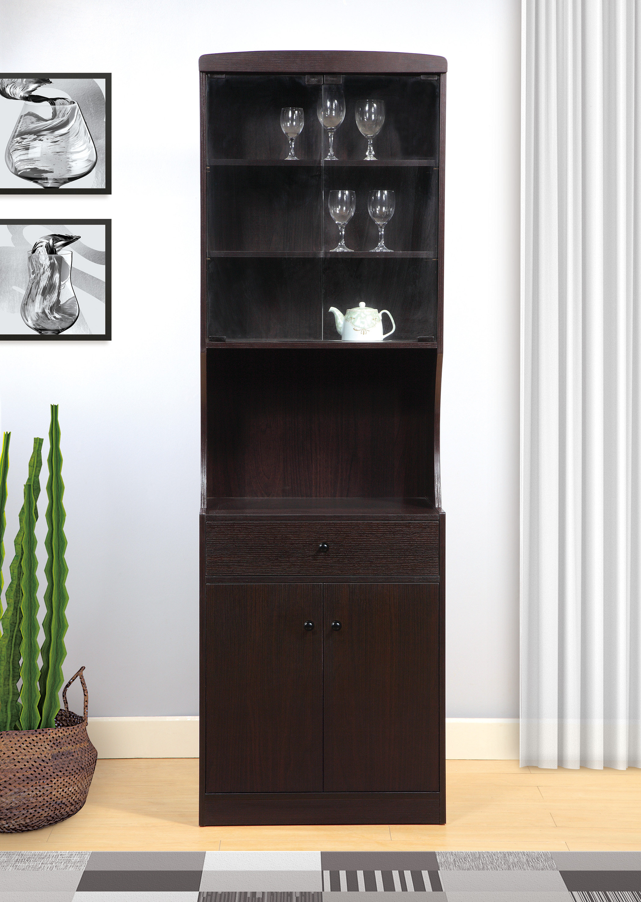 Charlton Home® Mishka 24'' Wide Dining Hutch & Reviews Wayfair