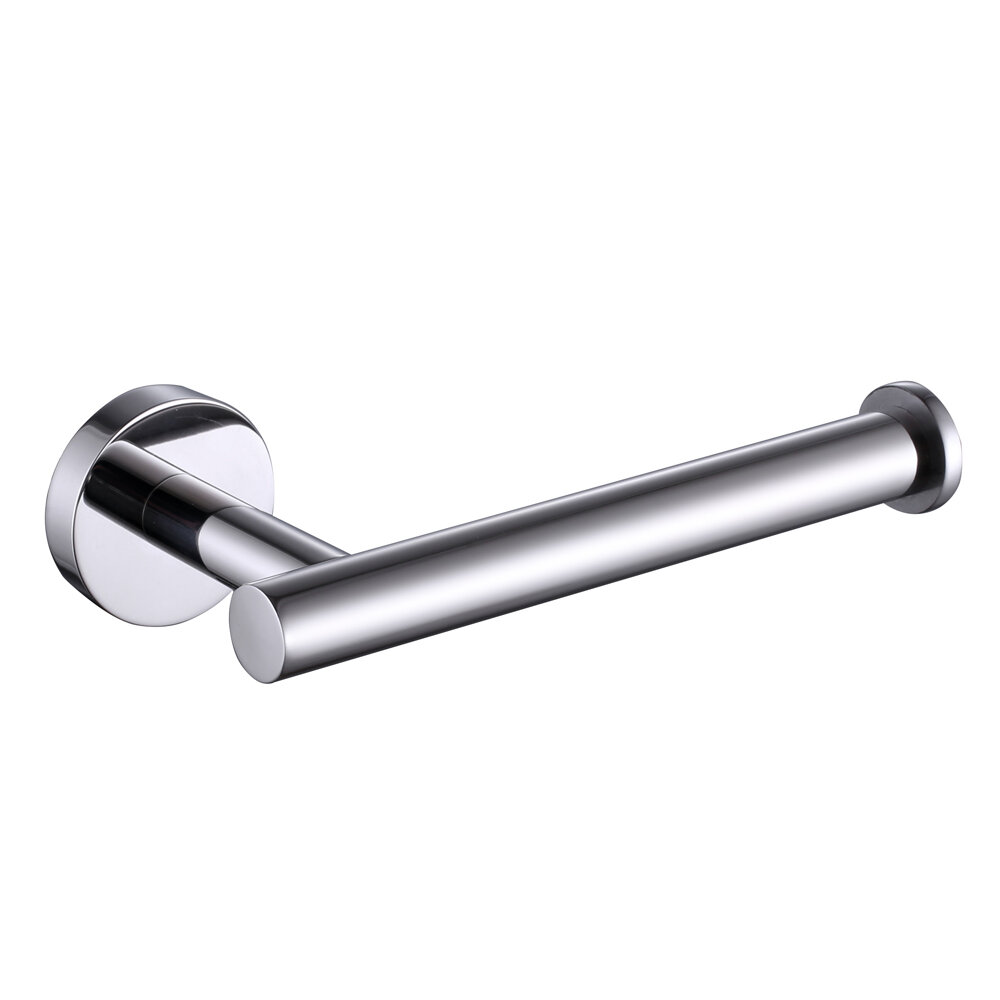 Stainless Steel Wall Mounted Toilet Roll Holder Polished Chrome Finish 