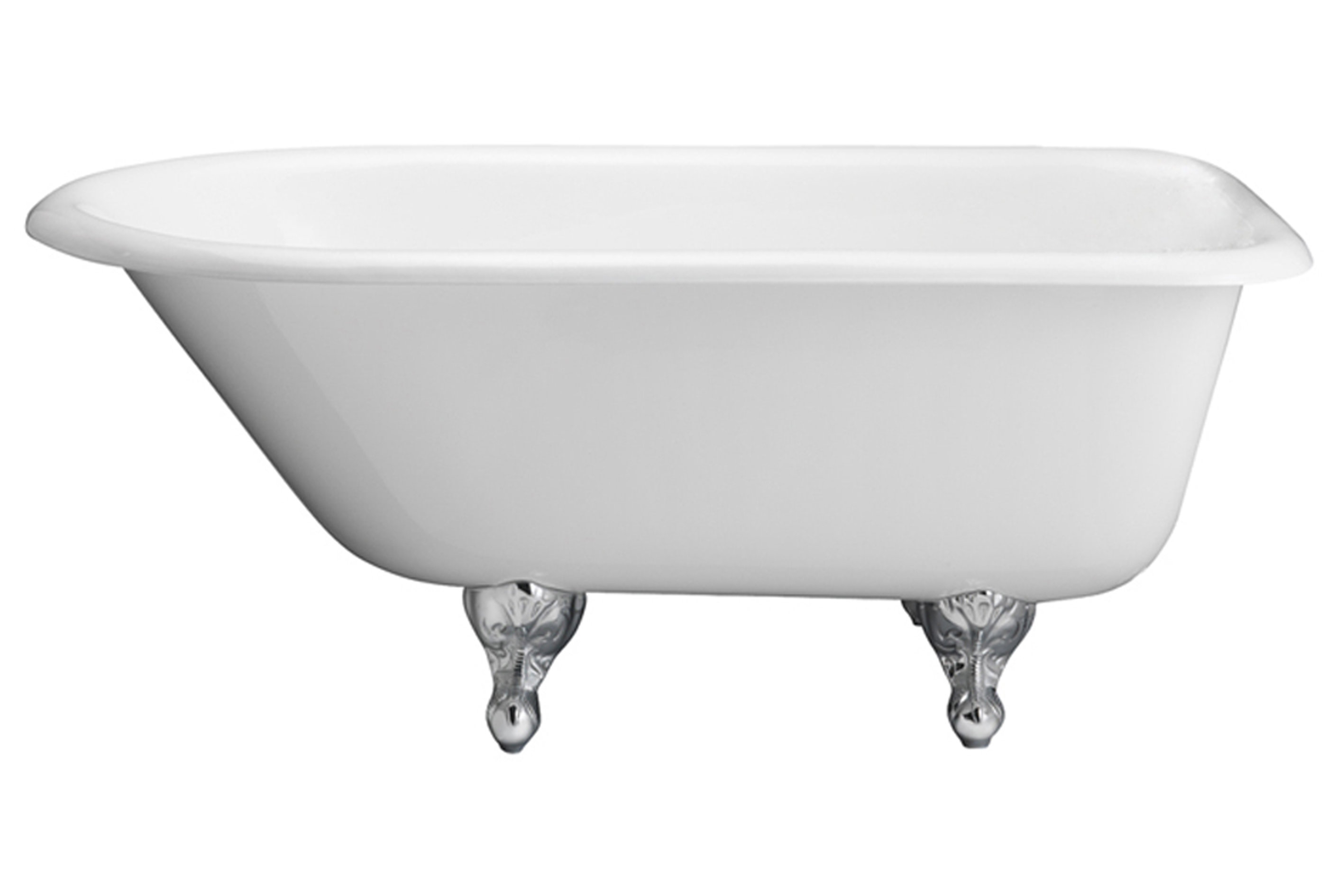 Barclay 57" x 31" Clawfoot Soaking Cast Iron Bathtub Wayfair