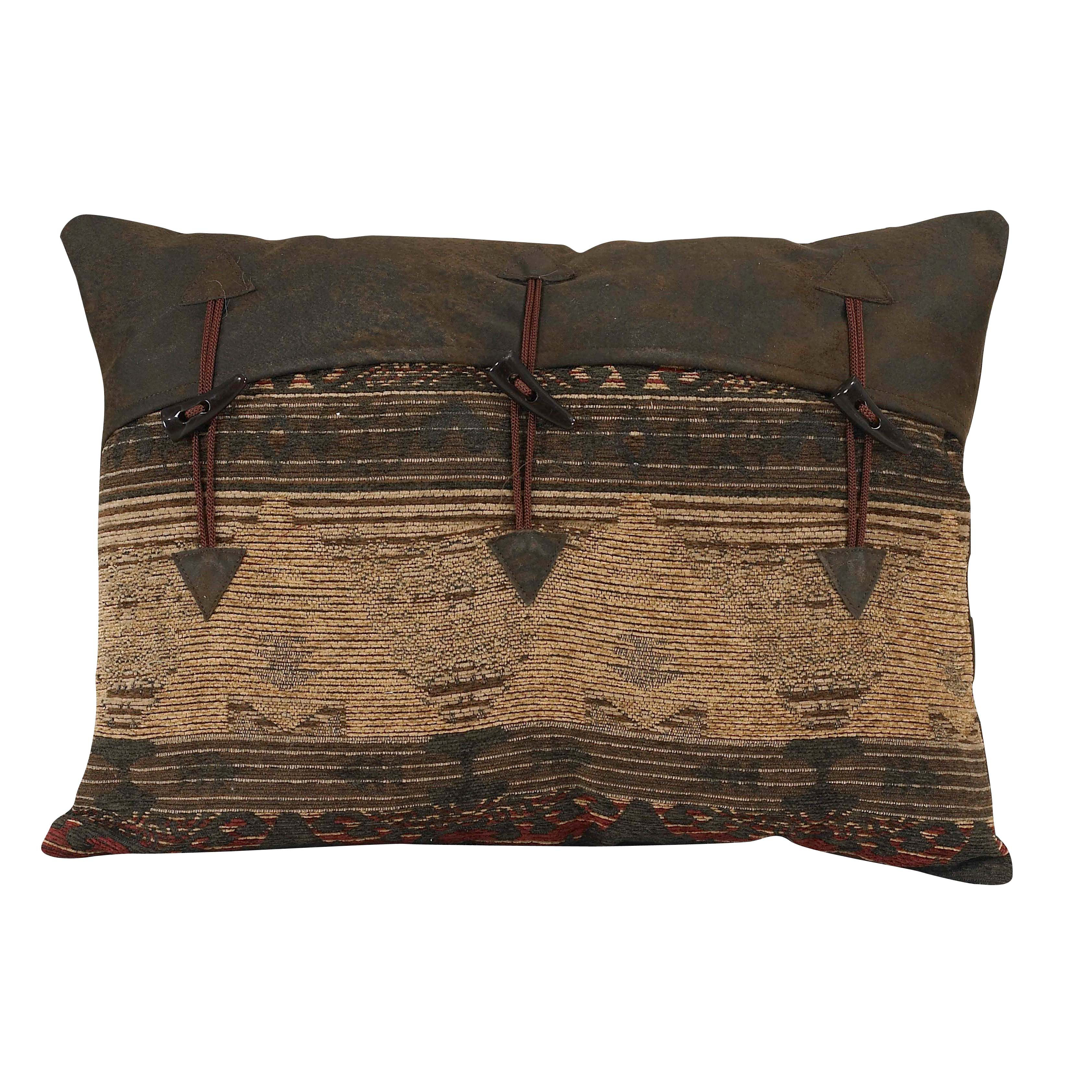 Loon Peak® Burrill Brown/Red/Tan Aztec Print Western Rustic 16x21 inch