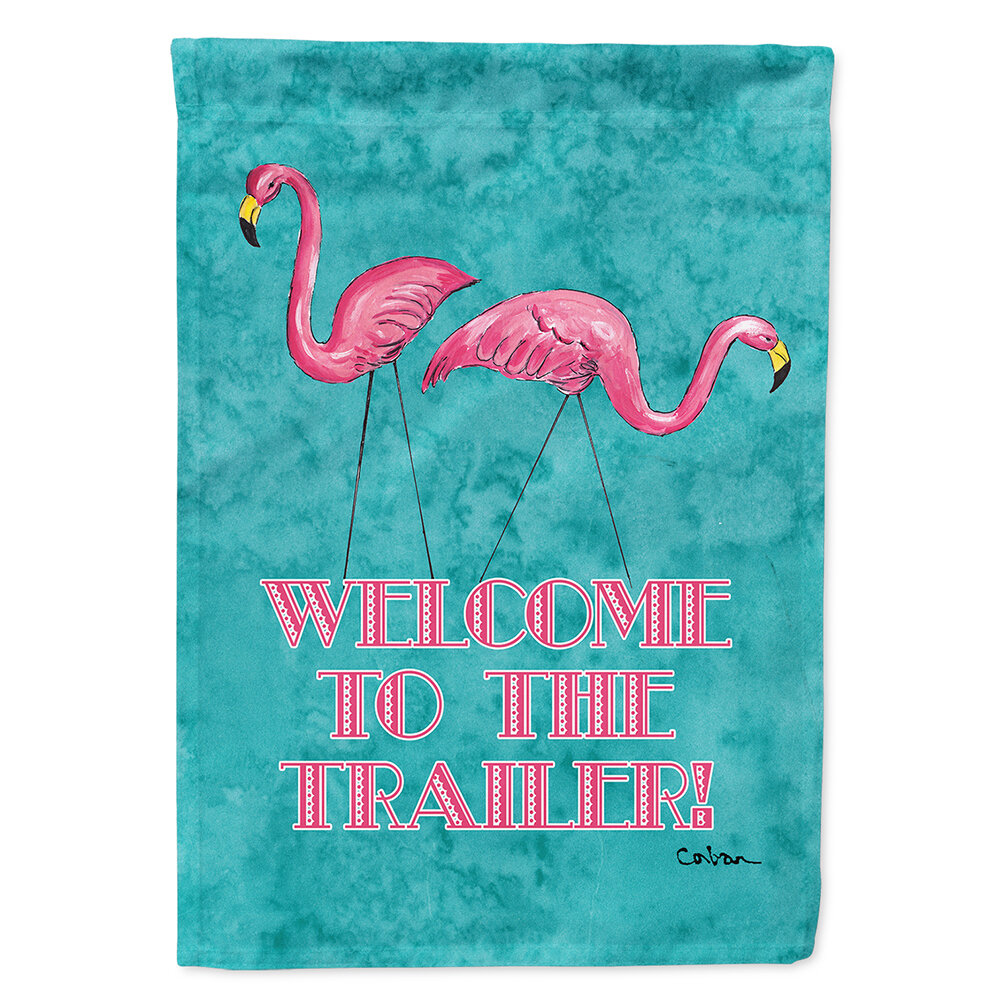 Caroline's Treasures Welcome to the Trailer 2-Sided Polyester 40 x 28 in.  House Flag | Wayfair