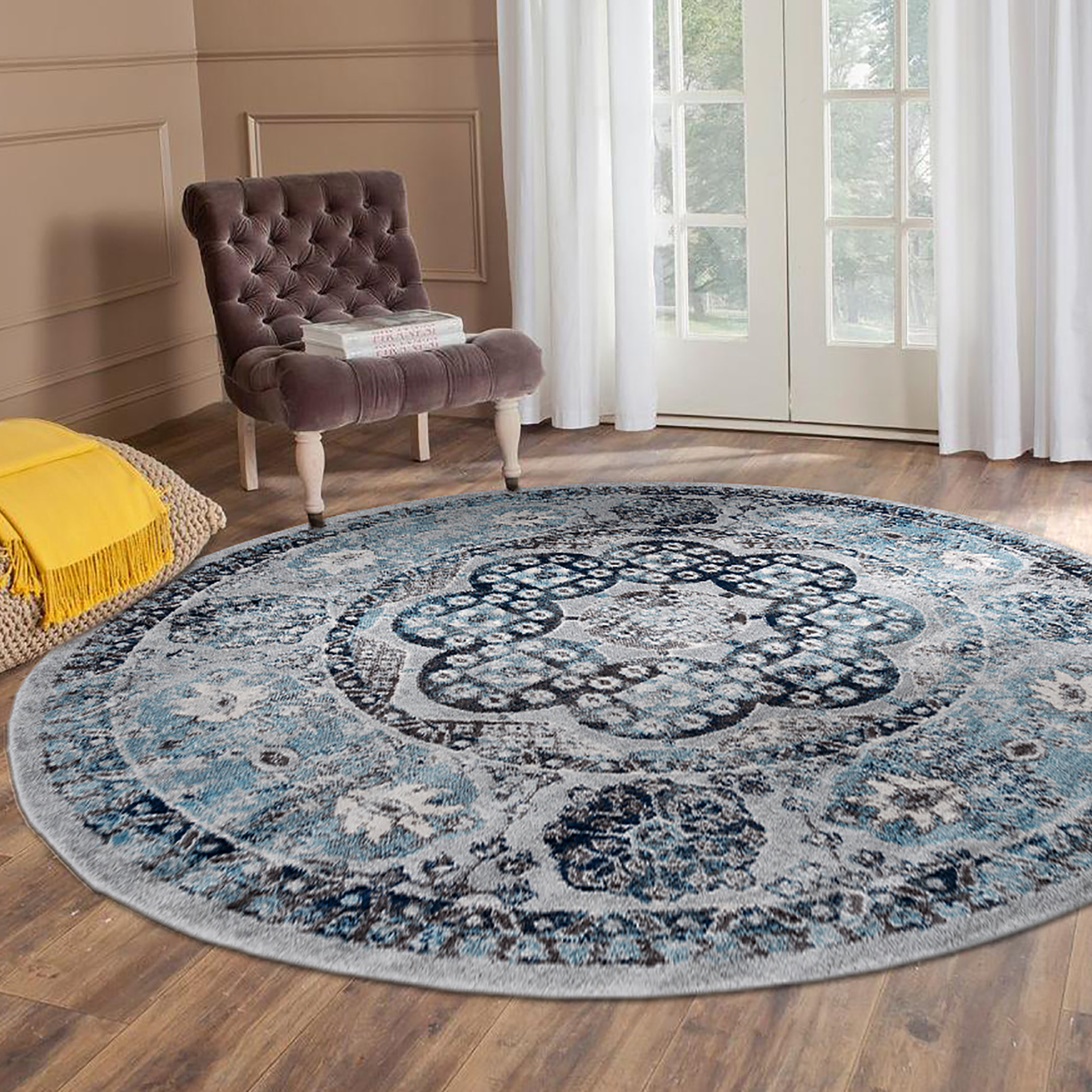 Charlton Home® Honig Performance Gray Rug | Wayfair