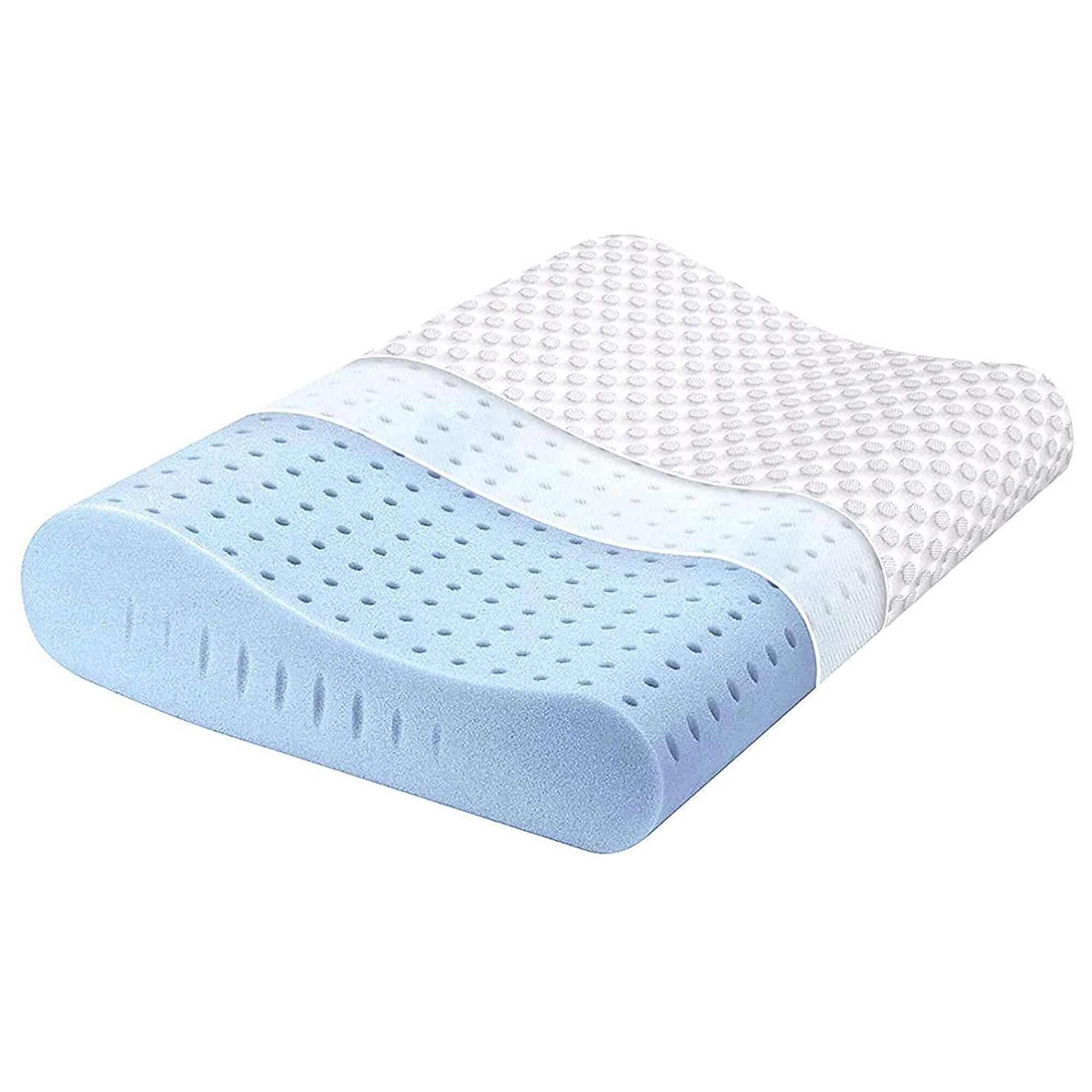 Made in the USA Standard Size Memory Foam Contour Pillow with Cotton Cover 