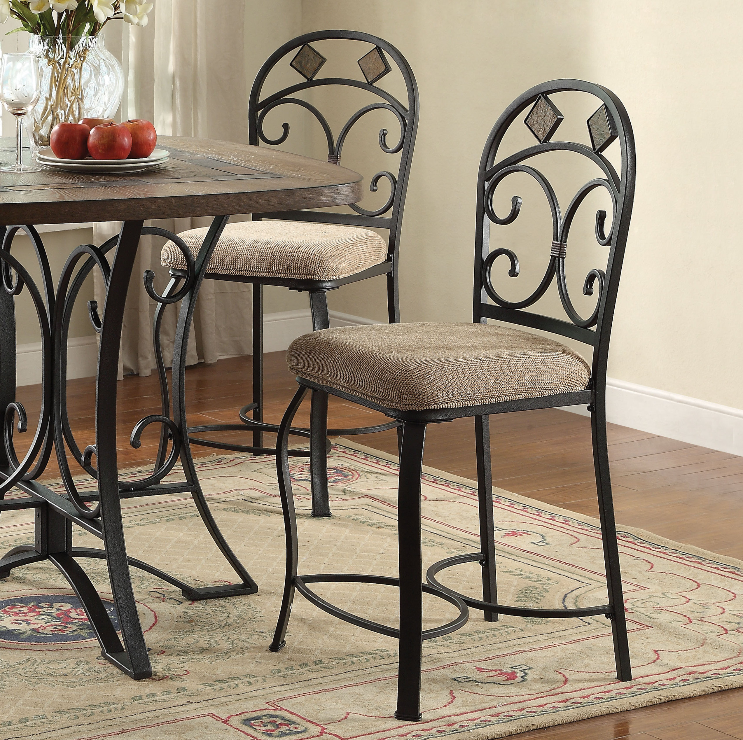 Fleur De Lis Living Benevides 24" Counter Stool Wayfair
