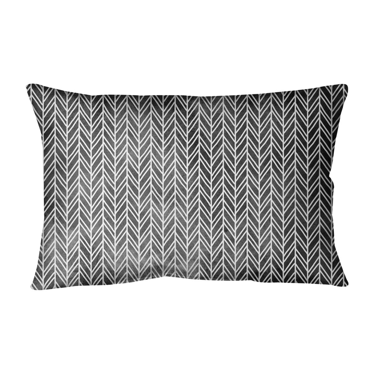 ArtVerse Mcguigan Herringbone Striped Rectangular Pillow Cover & Insert