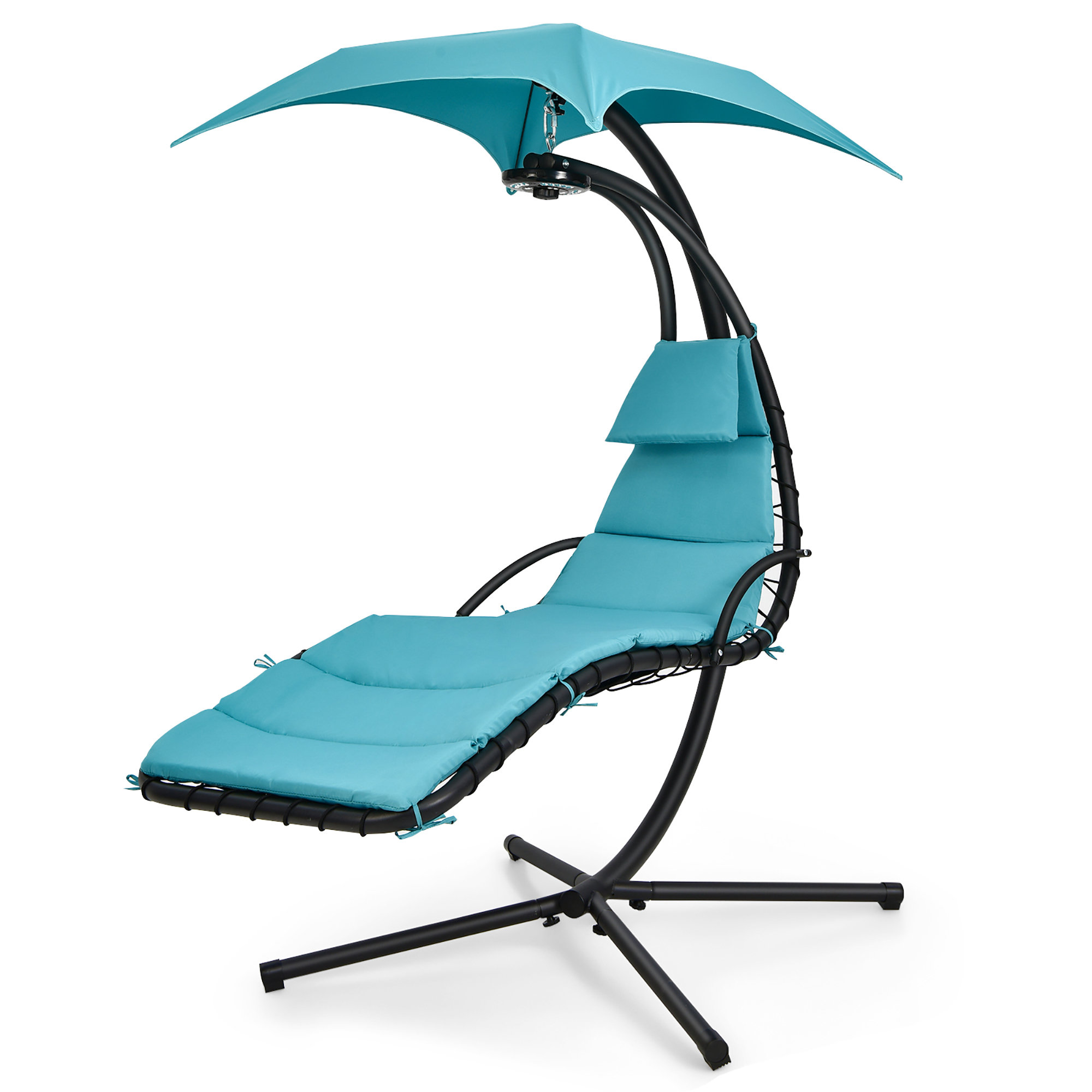 Arlmont & Co. Kaylagh Hanging Chaise Lounger with Stand & Reviews Wayfair