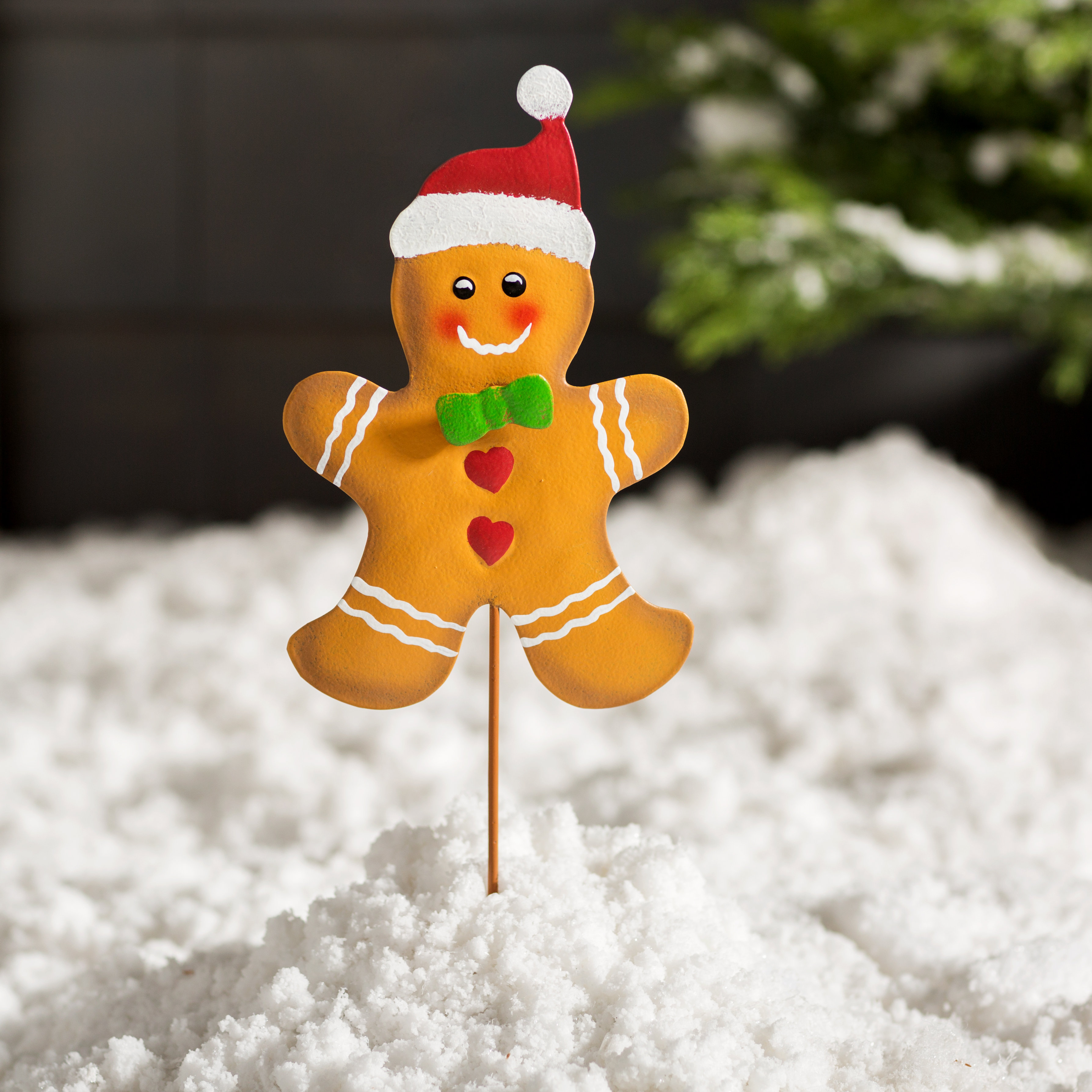 The Holiday Aisle® Metal Christmas Gingerbread Man on Stake & Reviews