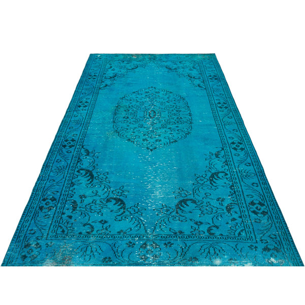 Latitude Vive Quincey Atina Hand-Knotted Wool Turquoise Rug | Wayfair.co.uk