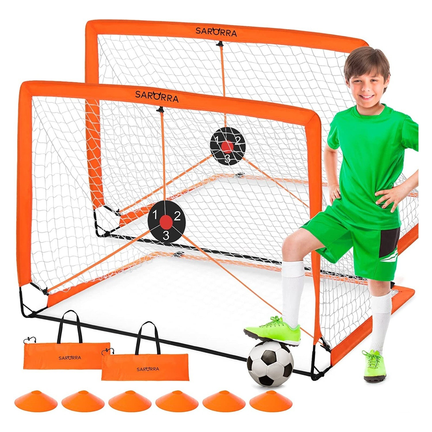 Himimi Sport Squad Portable Soccer Goal Net Set PopUp Soccer Goals