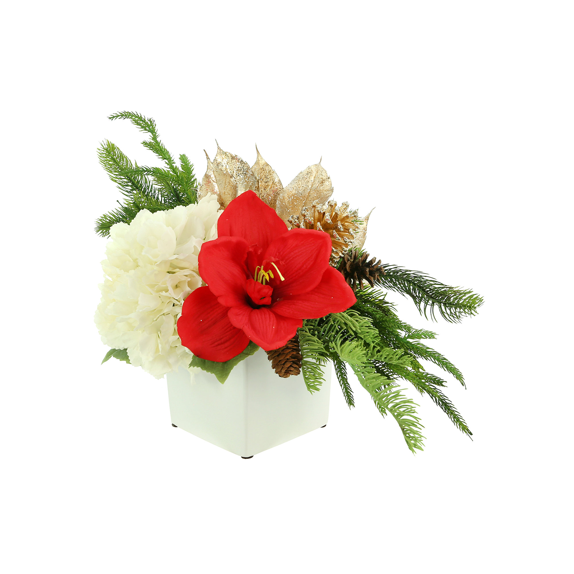 Creative Displays, Inc. Hydrangea and Amaryllis Holiday Floral