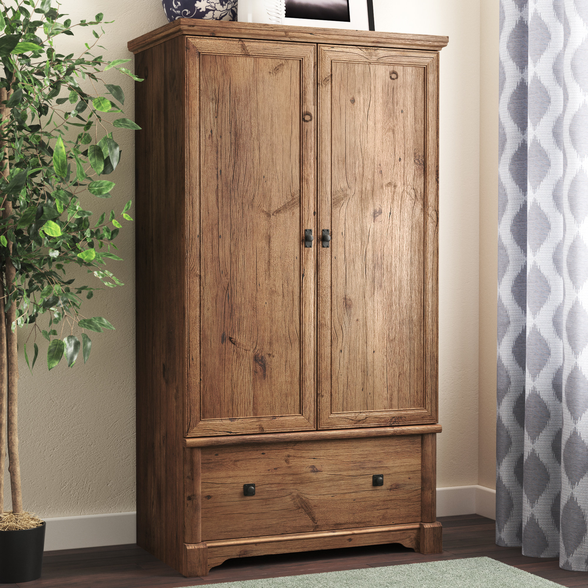 Red Barrel Studio® Manufactured Wood Armoire & Reviews Wayfair