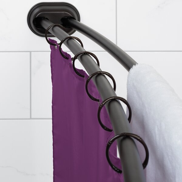 26-40in Adjustable Tension Shower Curtain Rod Bathroom Bathtub Window Heavy Duty 