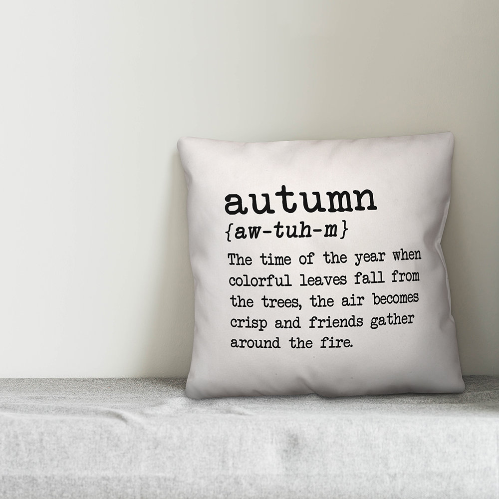 Gracie Oaks Batley Autumn Definition Throw Pillow Cover Wayfair