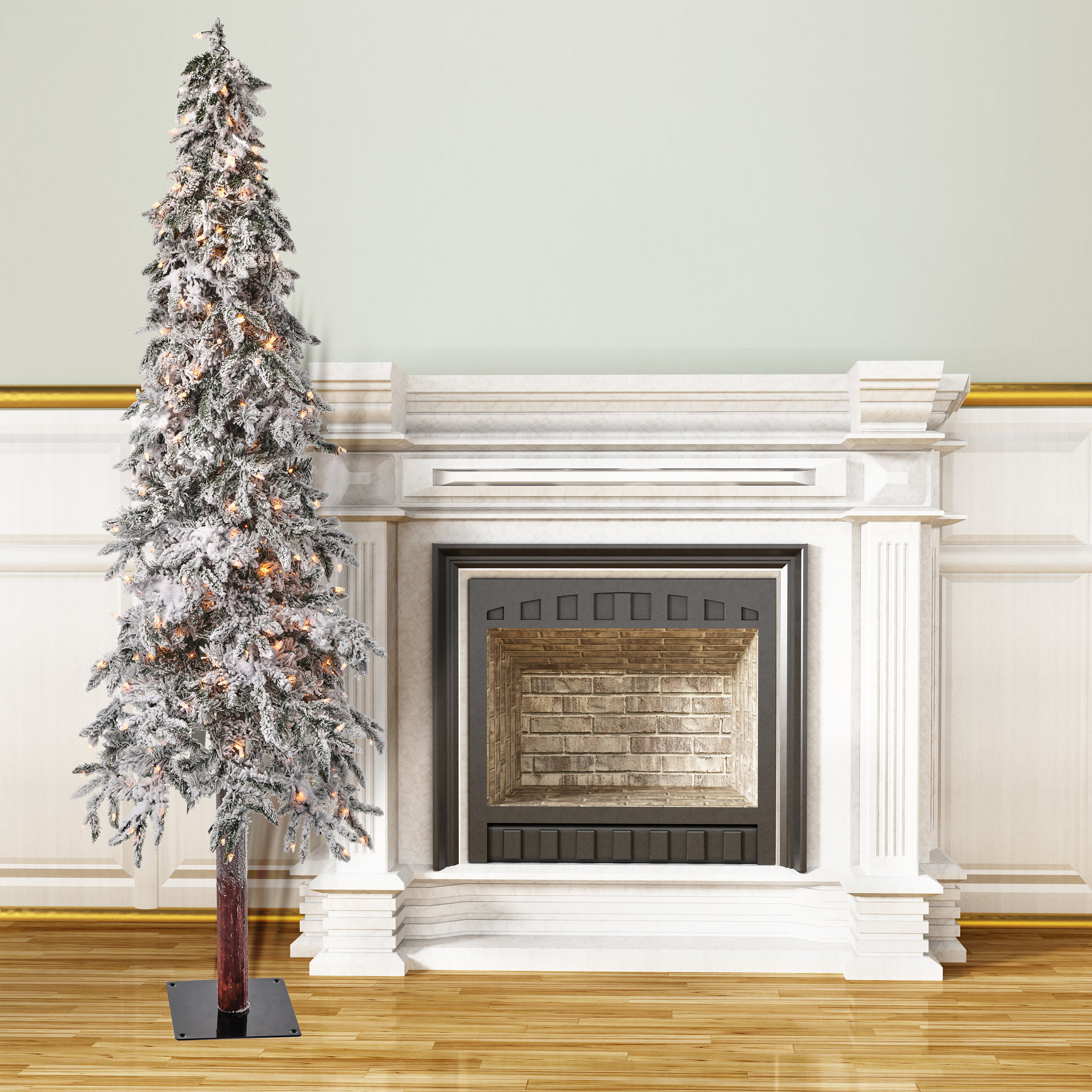The Holiday Aisle® 7' Lighted Artificial Cypress Christmas Tree Wayfair