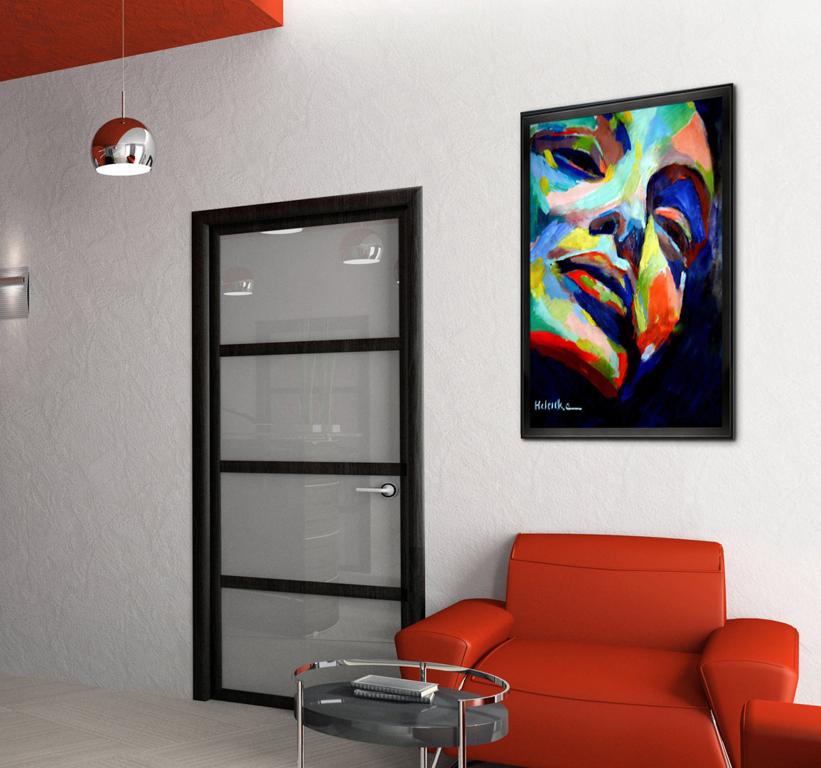 Vault W Artwork Autumnal Reflections Framed On Canvas by Helena