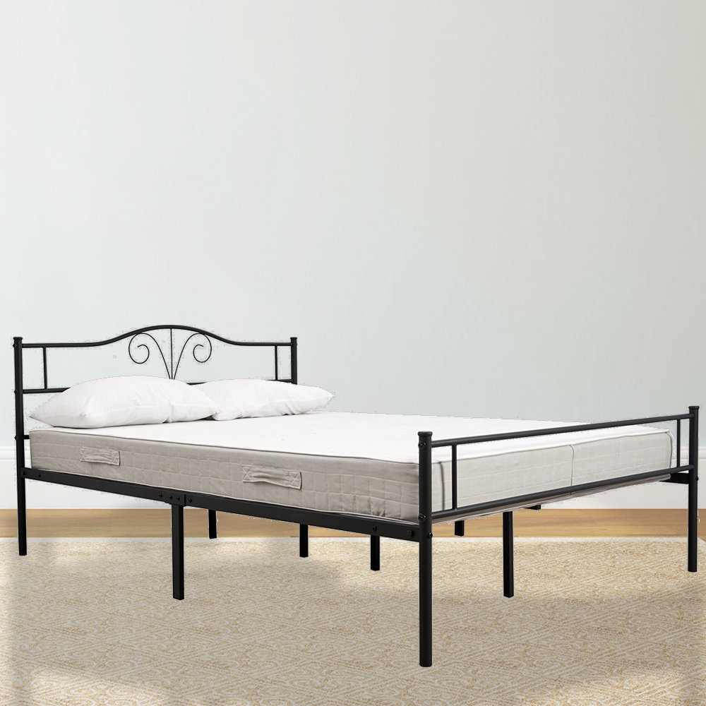 Red Barrel Studio® Metal Bed Frame with Headboard and Footboard, Platform  Bed Frame, No Box Spring Needed | Wayfair