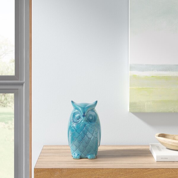 1 Pc Ceramic  handicrafts Owls Statue Living Room Animal  Home Decor Figure 