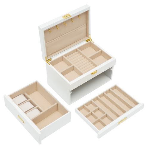 Mercer41 3 Layer Jewelry Storage Box & Reviews | Wayfair