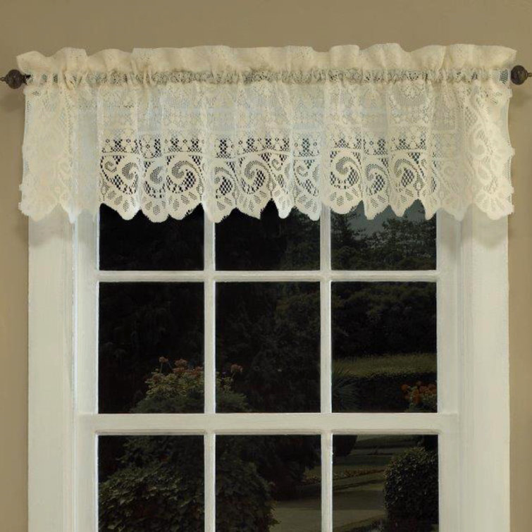 Ophelia & Co. Lebron Paisley Scalloped 58'' Window Valance in ...