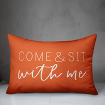 small orange decorative pillows