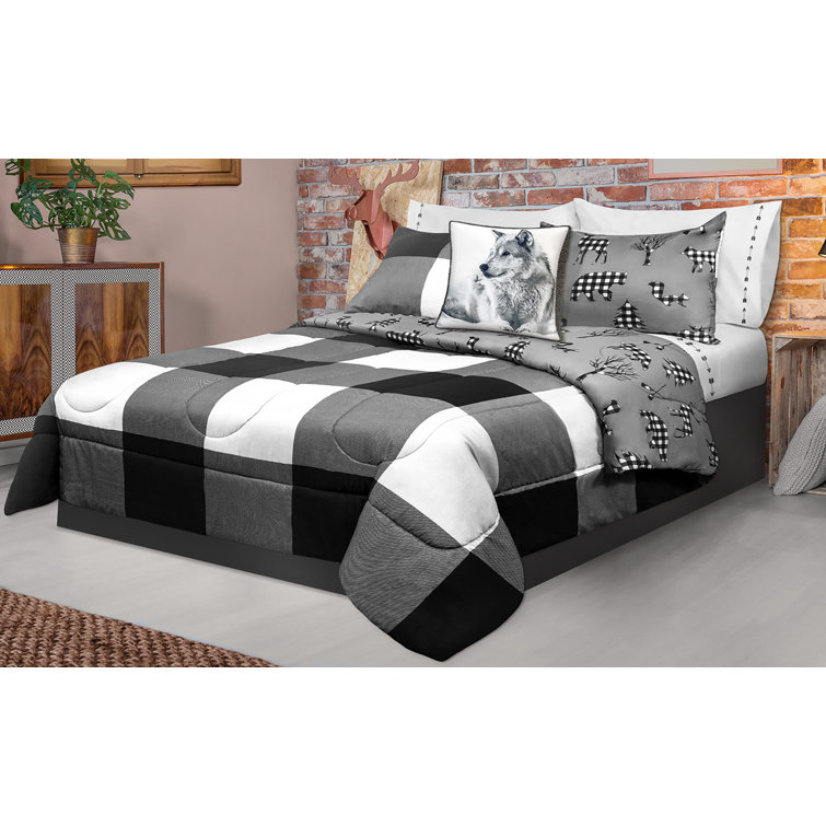 Dabrowski Microfiber Reversible Comforter Set