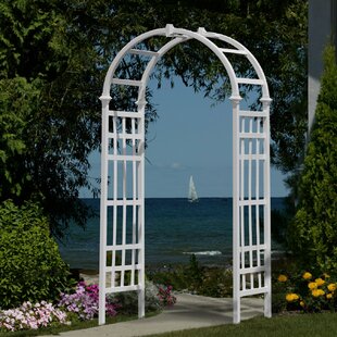 Details about   Garden Arbor Arch with Bench Seat Outsunny 45" Metal 