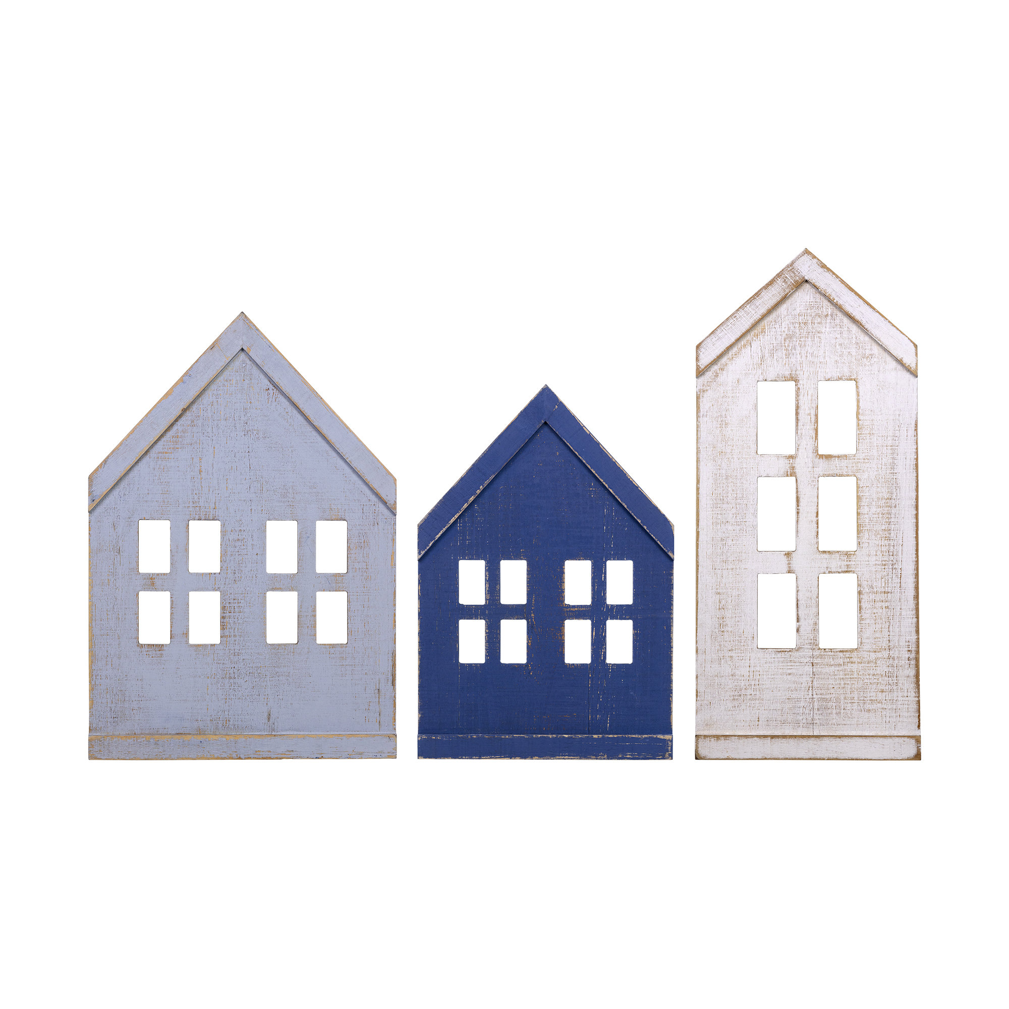August Grove® 3 Piece Wood Houses Wall Décor Set Wayfair