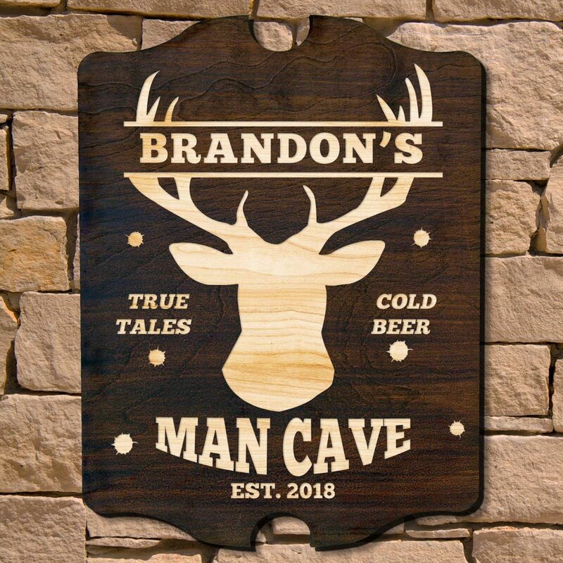 Strong and True Personalized Bar Sign Wall Decor