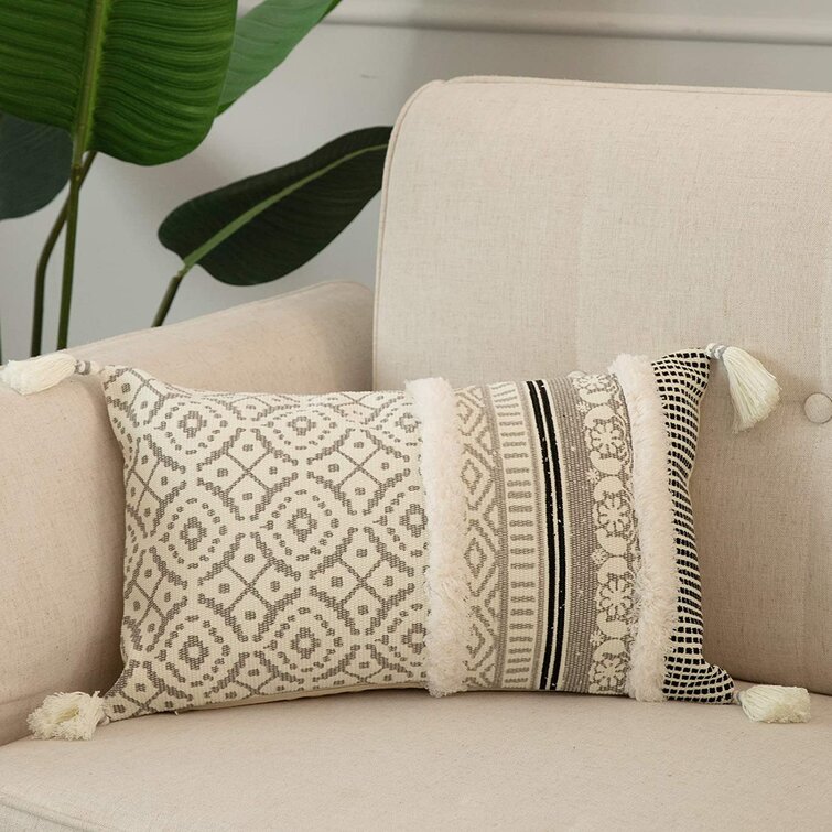 Bohemian & Moroccan Geometric Cotton Linen Pillow Case Square Cushion Cover 