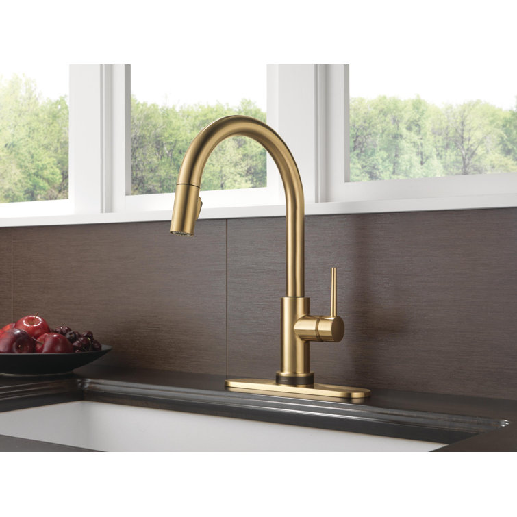 Trinsic Pull Down Single Handle Kitchen Faucet with MagnaTite® and Diamond  Seal Technology
