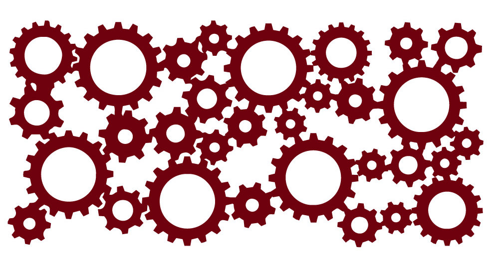 The Decal Guru Industrial Gears Wall Decal Wayfair