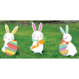 14” Personalized Weight Easter Bunny Decor 