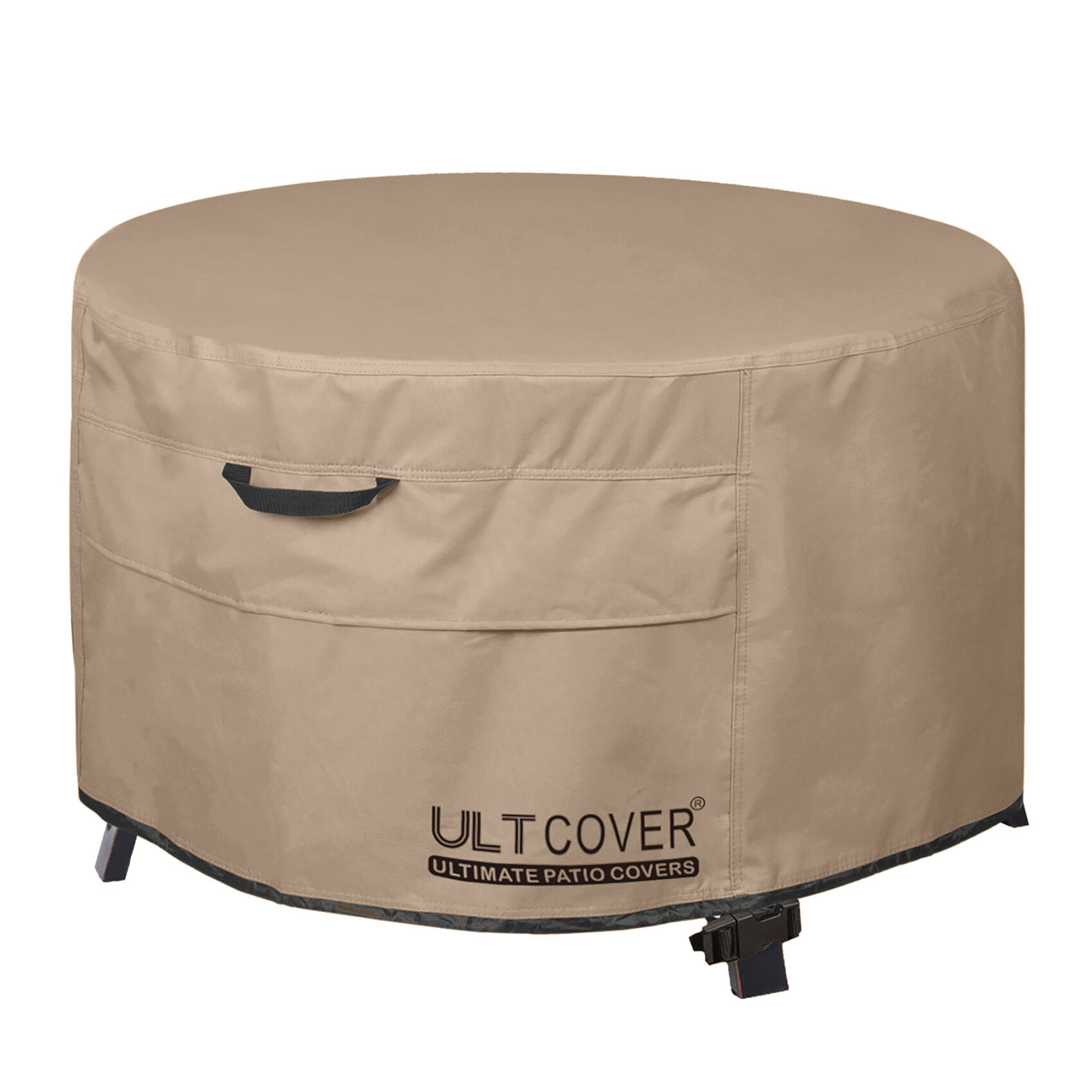 100% Waterproof Heavy Duty Outdoor Patio Round Fire Pit Cover 44 in.D 60 in.D 