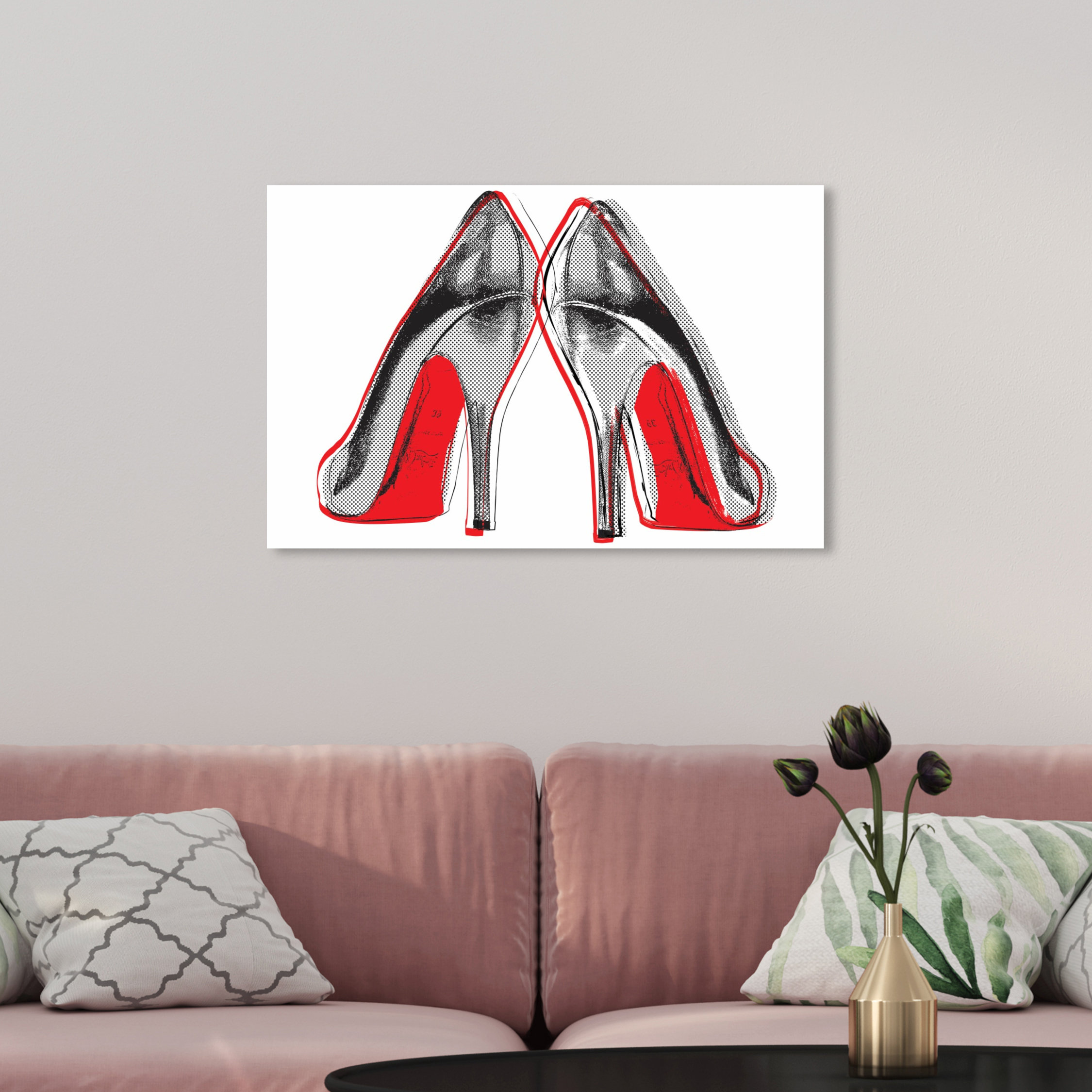 Oliver Gal Fire In Your New Shoes Wrapped Canvas Graphic Art & Reviews Wayfair