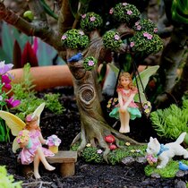 Miniature Dollhouse FAIRY GARDEN ~ Mini Tree Branch Arch with Swing ~ NEW 