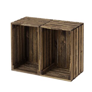 Crates4You Rustic Wooden Crate Box With Lid 